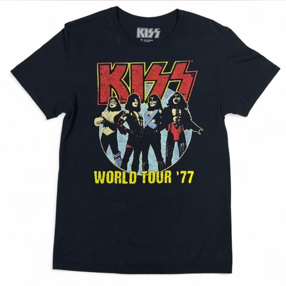 Kiss Black World Tour '77 Graphic Tee